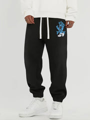 Funny Bear Graphic Print Men's Casual Sweatpants