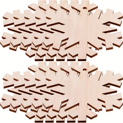 10pcs Wooden Christmas Tree Hanging Decoration DIY Crafts 3inch