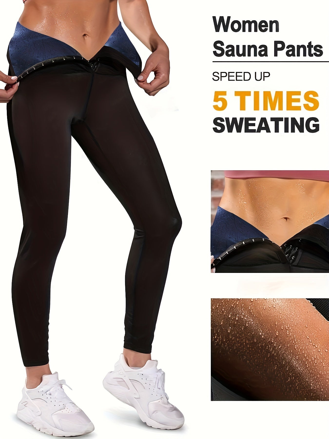 Yoga Sauna Sweat Pants for Women Fitness Training