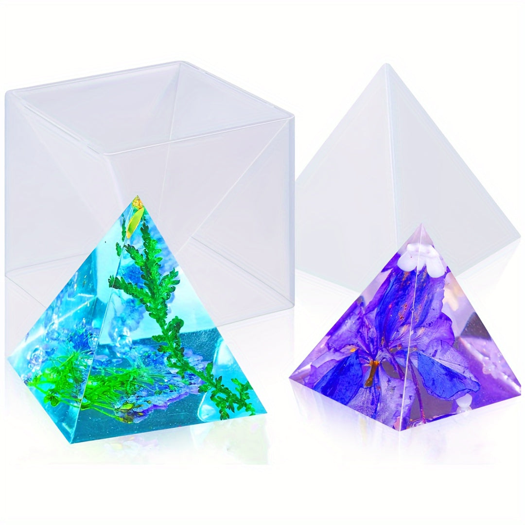 Large Silicone Pyramid Mold Set for Resin DIY Home Decor