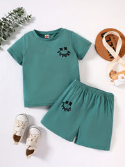 Boys Summer Casual Outfit: T-shirt & Shorts