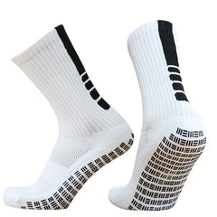 Striped Breathable Football Socks Non-slip Silicone Outdoor Sports Training