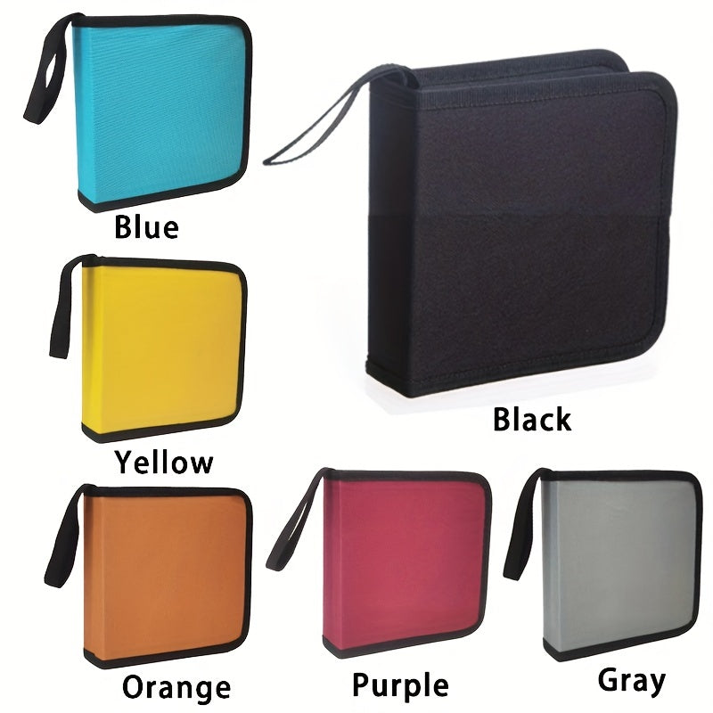 CD DVD Storage Bag Portable Case 40 Disc Capacity Car Travel Organizer