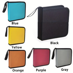 CD DVD Storage Bag Portable Case 40 Disc Capacity Car Travel Organizer