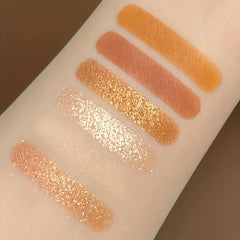 Orange Soda Eyeshadow Palette Brown Orange Pearly Matte Natural Finish