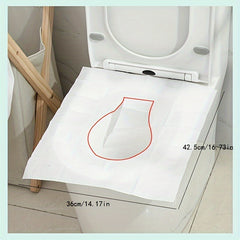 10-pack Disposable Toilet Seat Cover, Ring & Paper
