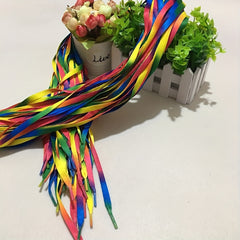 Gradient Colorful Shoelaces Rainbow Canvas Shoe Laces
