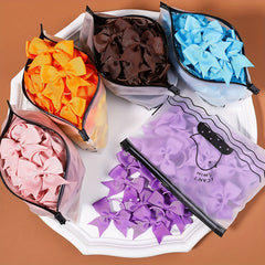 10pcs Bow Decor Hair Tie Hair Bands Ponytail Holders