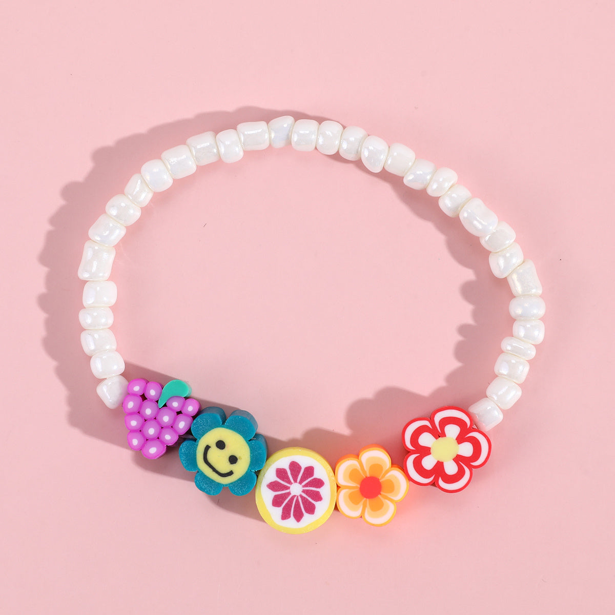 Kids Cute Fruit Smiling Face Soft Bracelet