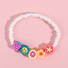 Kids Cute Fruit Smiling Face Soft Bracelet