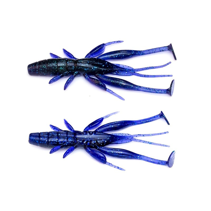 8pcs 2.7g Floating Shrimp Lure Elastic Soft Bait Fishing Accessories