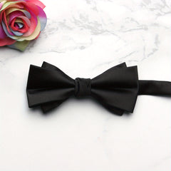 Men's Polyester Silk Bow Tie Multicolor Wedding Bow Tie Collar Flower Banquet
