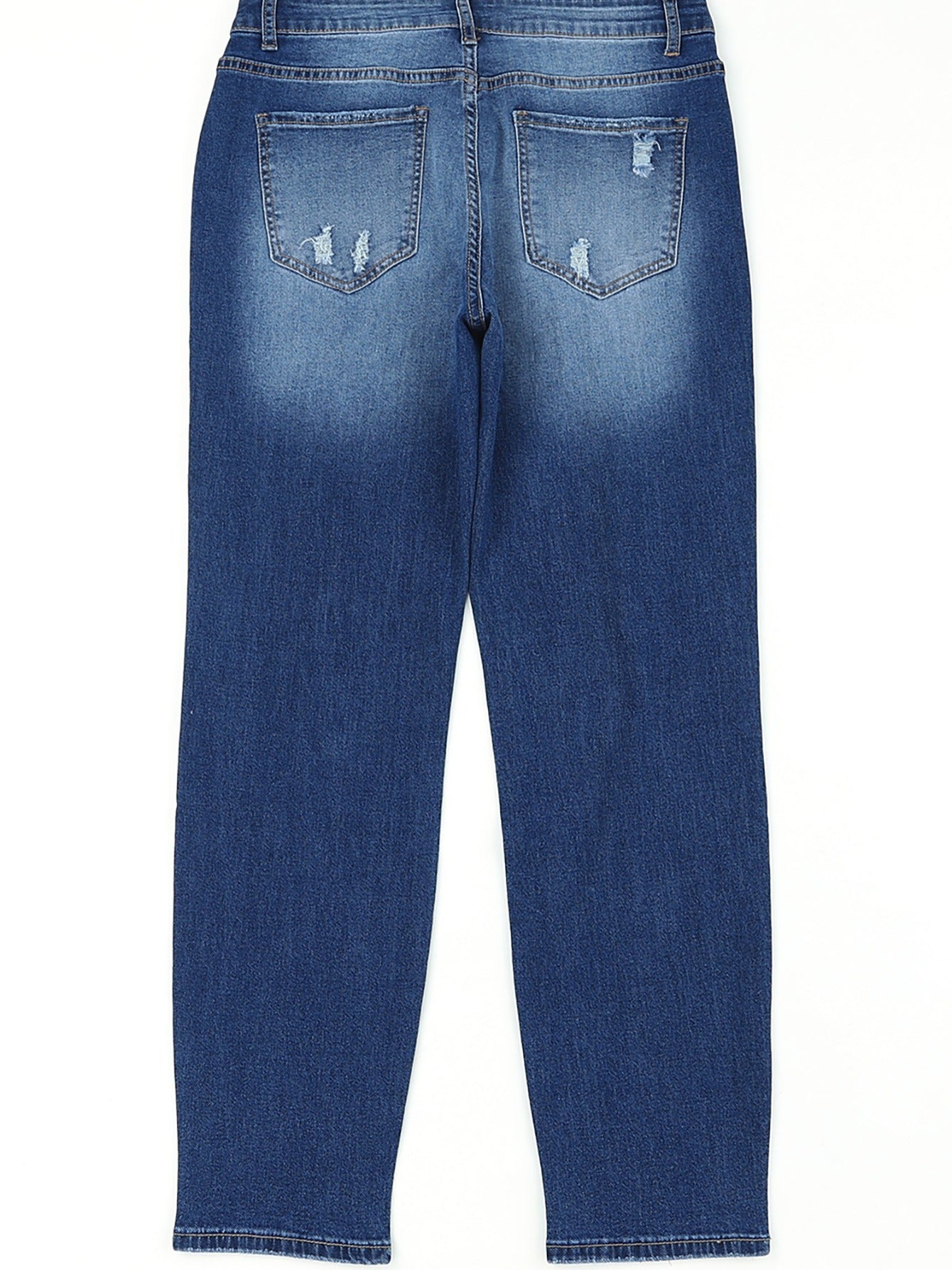 Men's Distressed Straight Jeans