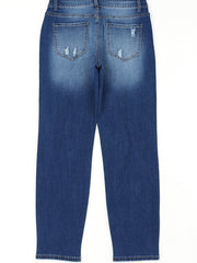 Men's Distressed Straight Jeans