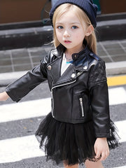 Stylish Windbreaker Jacket for Kids Spring Autumn Outwear Zipper Coat