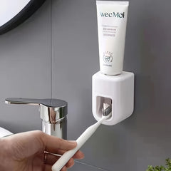 Toothpaste Dispenser Wall Mount Punch-Free Toothpaste Rack