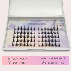 Natural Look 3D Cosplay False Eyelashes Reusable Cluster Extensions