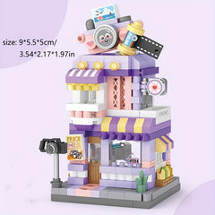 Mini Street View Micro Building Blocks DIY Model Construction Toys