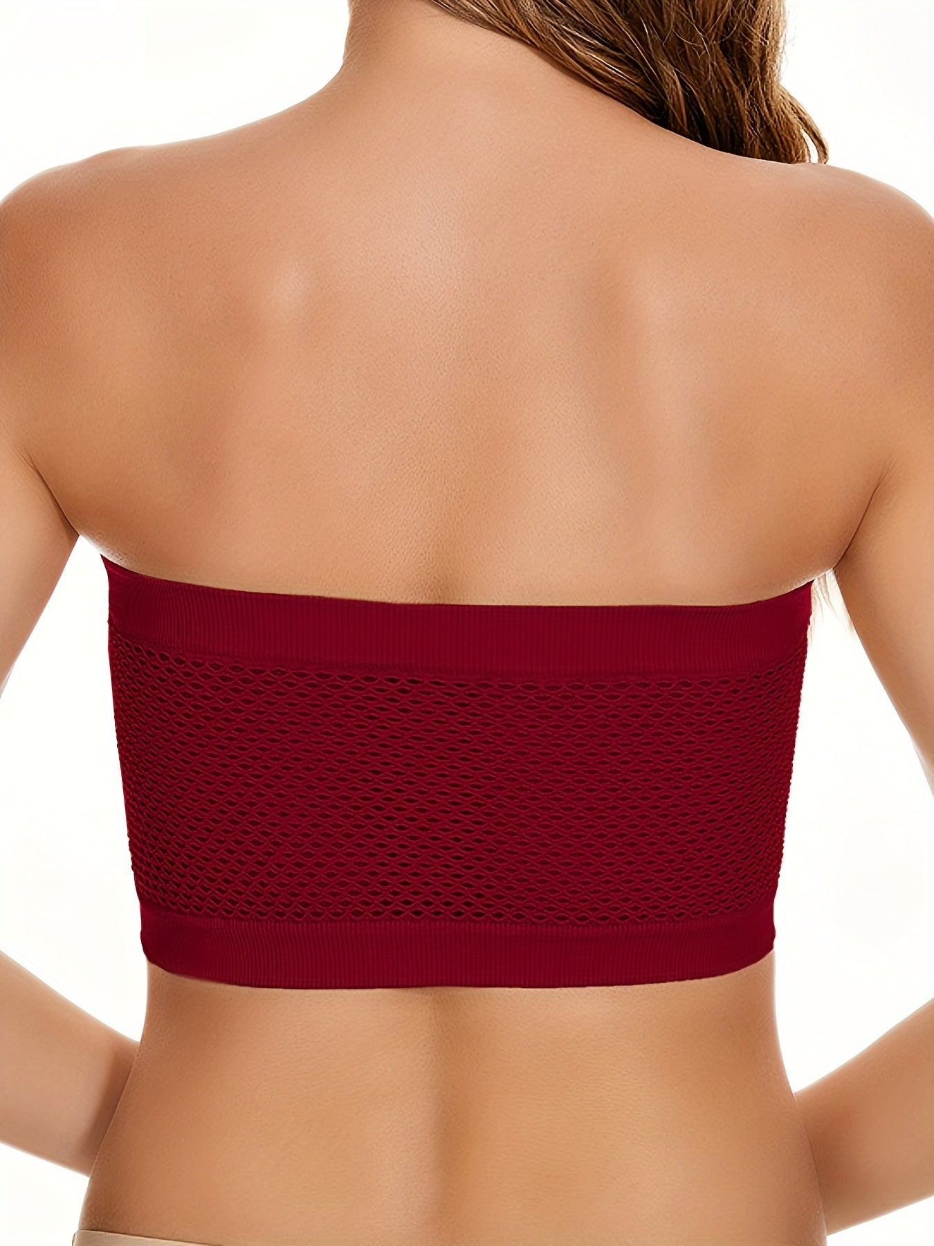 2 Pack Sexy Tube Bra Set Women's Plus Size Strapless Convertible Bralette 2pcs