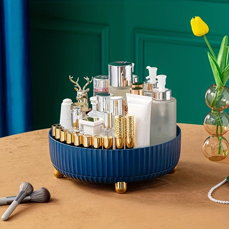 Rotating Cabinet Organizer Turntable Storage Tray for Makeup Cosmetics