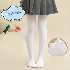 Girls Thin Solid Pantyhose For Spring Summer Kids Stockings Leggings Tights