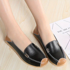 Women's Soft Sole Slip On Casual Flat Shoes Outdoor Work Nurse Shoes
