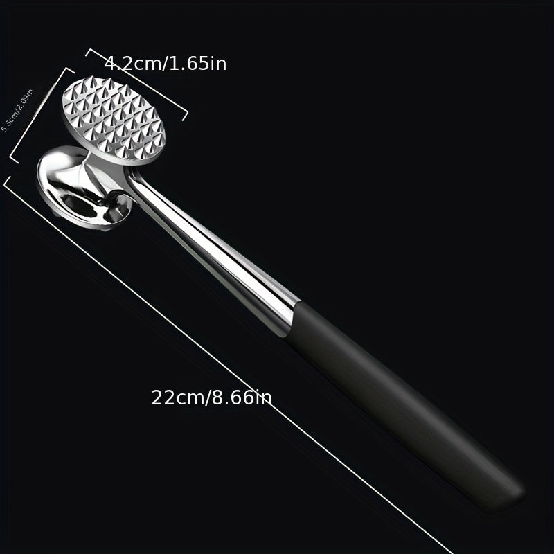 Stainless Steel Meat Tenderizer Hammer Double-sided Mallet