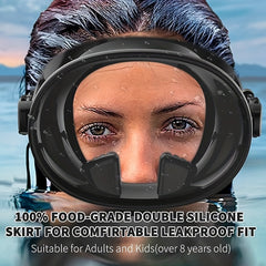 Snorkel Mask 180 Panoramic View Anti Leak Swimming Goggles