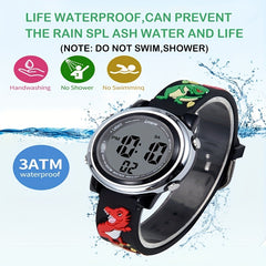 Cartoon Dinosaur LED Watch for Kids - Fun Gift for Boys and Girls
