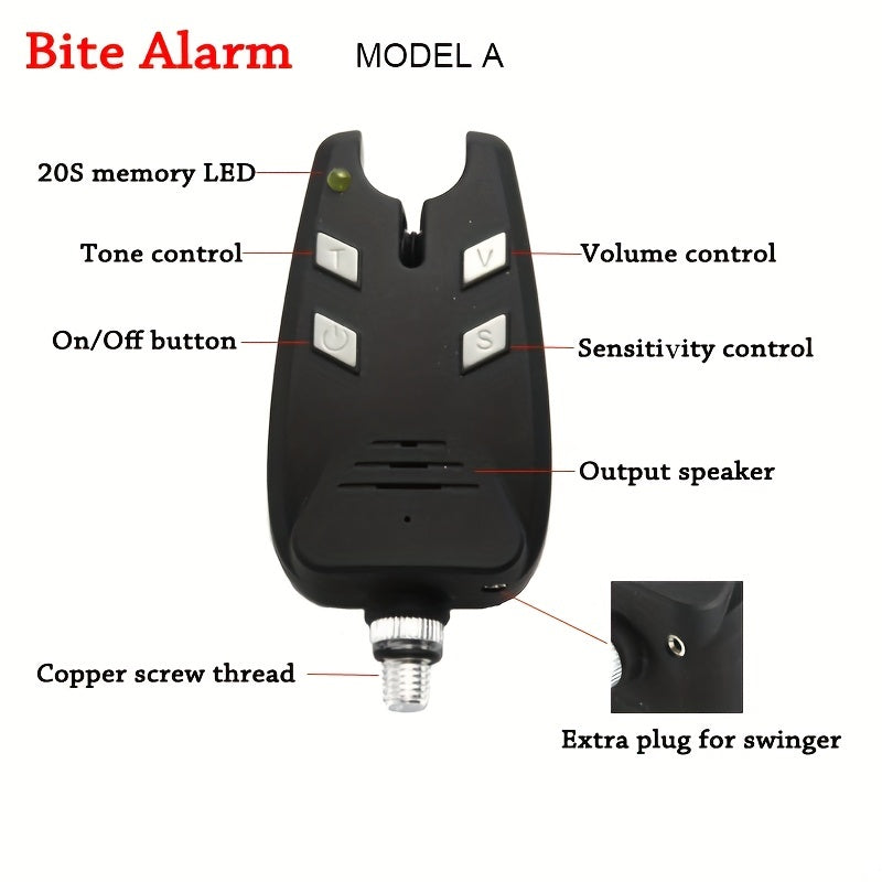 Adjustable LED Carp Fishing Bite Alarms