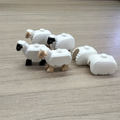 Sheep Farm Building Blocks Set for Kids, DIY Farm Toy Animal Model Puzzle Set