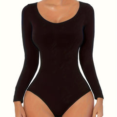 Long Sleeve Shaping Bodysuit Tummy Control Butt Lifting Slimming Body Shaper