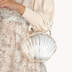 Shell Shoulder Bag Transparent Satchel Bag All Match Bag