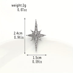 Stylish Six Pointed Star Brooch for Girls - Perfect Accessory