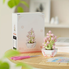 Mini Succulent Building Block Ornaments for Holiday Decor