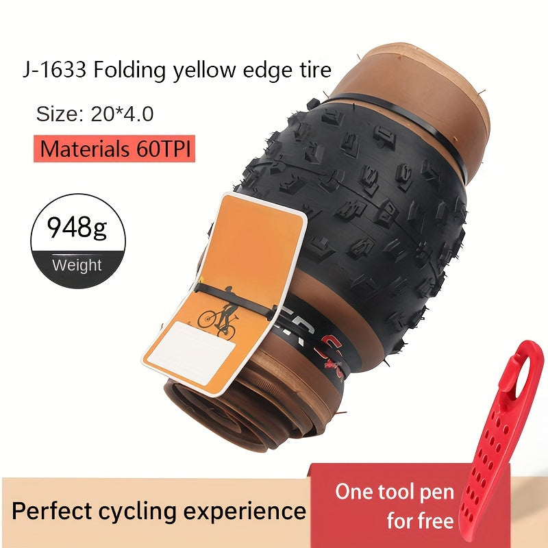 1pc Folding Tire 20 4 0 & 26 4 0 for Snowmobile ATV Bicycle Repair