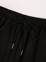 Casual Sports Sweatpants Women's Plus Mouth Print Drawstring Loose Fit