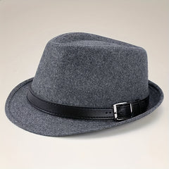 Warm Woolen Wide Brim Fedora Hat for Party