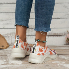 Cartoon Print Running Shoes Shock Absorption Non Slip
