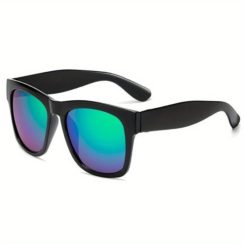 Vintage Bungee Round Sunglasses Men Unisex Large Frame