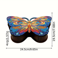 Butterfly Shape Wooden Box Retro Cosmetics Storage Box