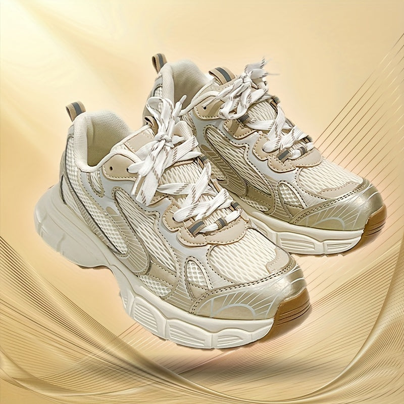 Women's Chunky Dad Shoes Lace-up Non-slip Lightweight Sneakers
