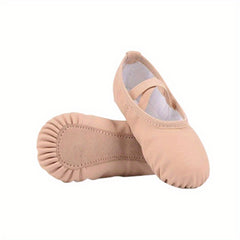 Canvas Ballet Dance Shoes Lace-up Flats Leather Soles