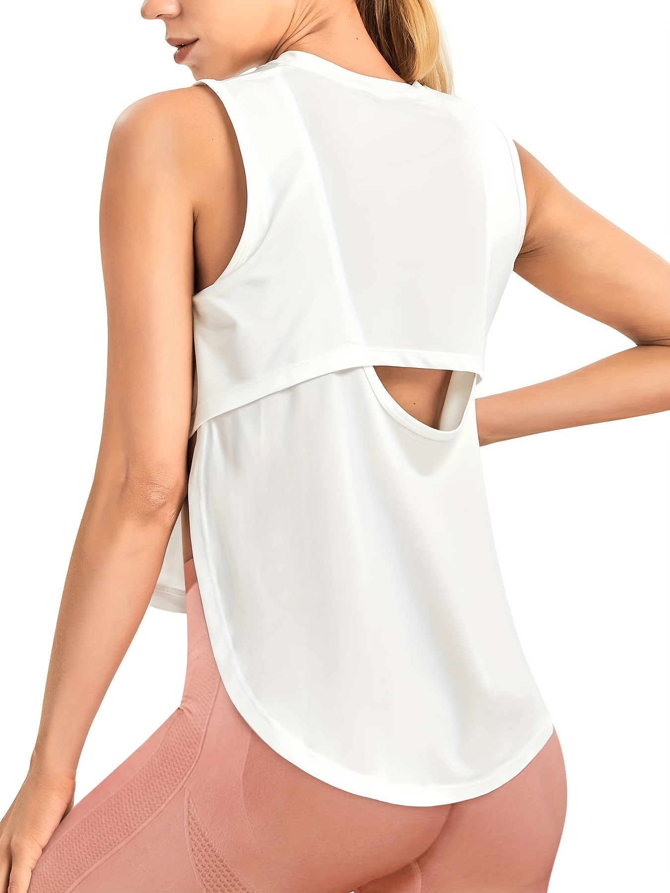 Yoga Tank Tops Sleeveless Hollow Out Fitness Sports Tops