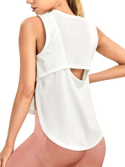 Yoga Tank Tops Sleeveless Hollow Out Fitness Sports Tops
