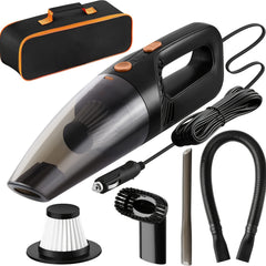 Portable Car Vacuum Cleaner Wet & Dry Cleaning 12V DC 16 Ft Cord & Bag
