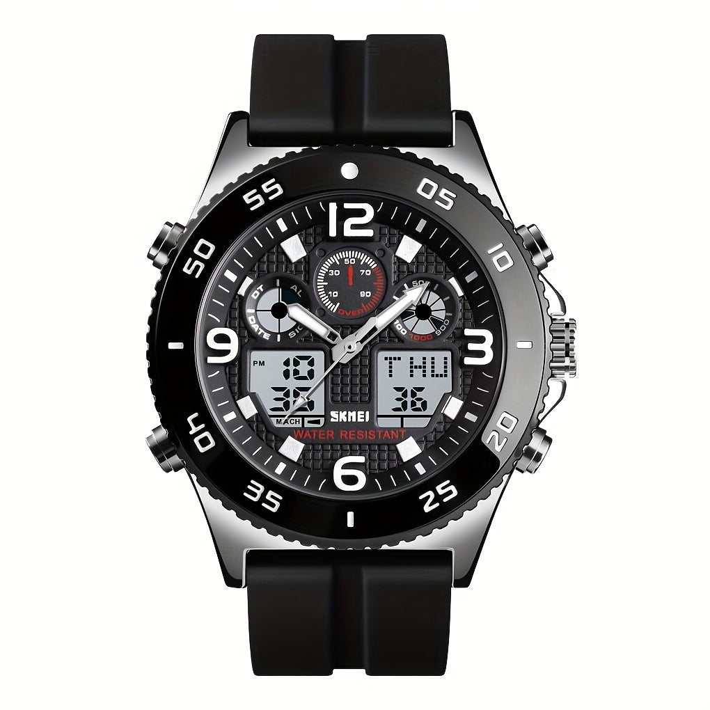 Dual Display Military Electronic Watch Outdoor Sports Waterproof