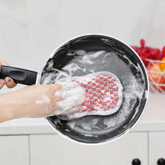 8pcs Dish Cloths Sponge Double Sided Cleaning Brush Scrubbing Magic Spon