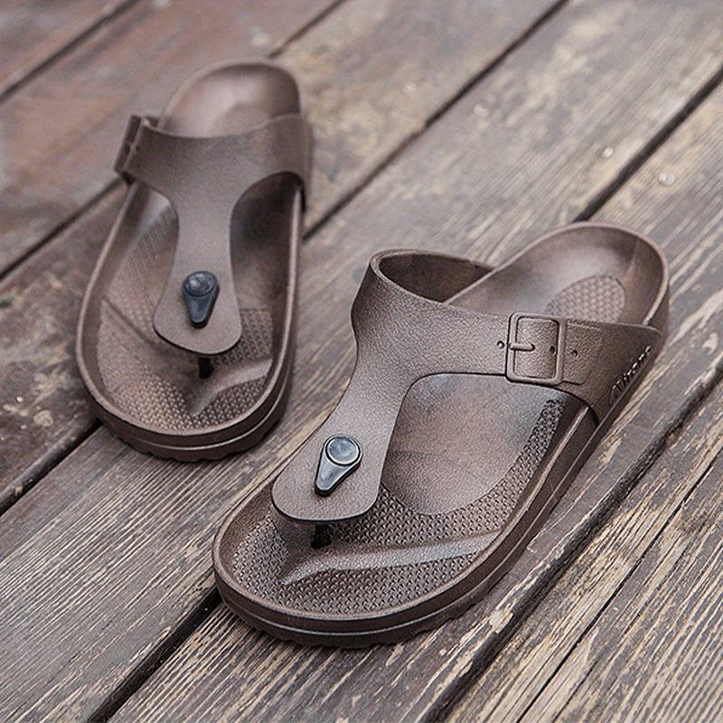 Men's Non Slip Flip Flops, Comfy Thong Sandals for Summer