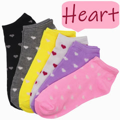 6 Pairs Candy Ankle Socks Soft Breathable Low Cut Women's Stockings